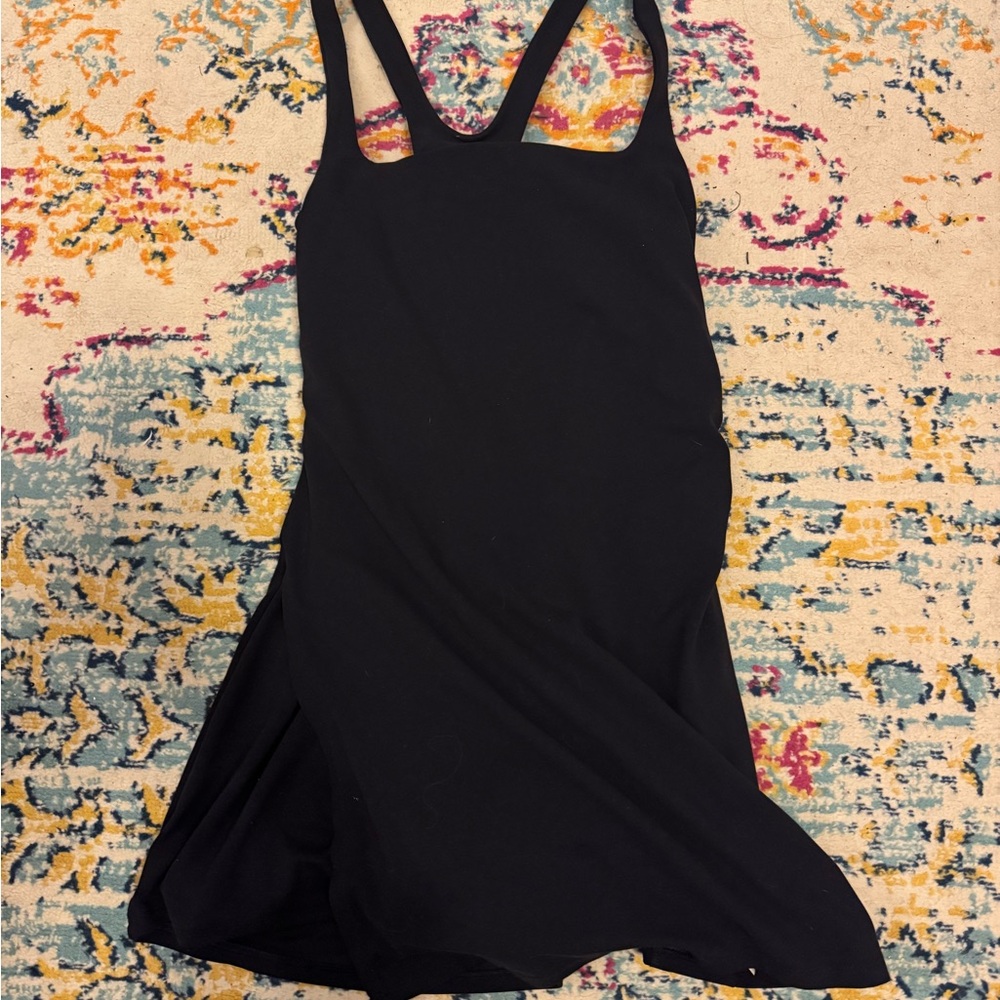 Free People Black Mini Dress with Strappy Back
